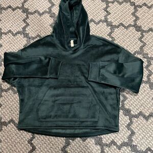 Kyodan Forest Green Plush Hooded Sweatshirt